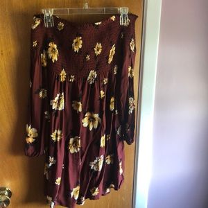 Off the shoulder floral dress